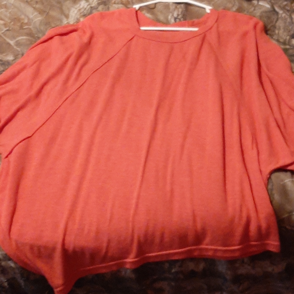 Poof poncho sweater